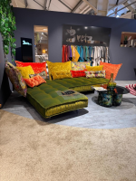 Bretz - Ecksofa Ohlinda Stoff Midsummer Olive Gold Orange Gobelin Grün Gelb Orange - 3