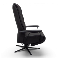 himolla - Sessel 7585 S Lounger L Leder 27 Eleganza Vektor Anthrazit Sternfuß Metall Anthrazit Mit Motorischer Verstellung - 6