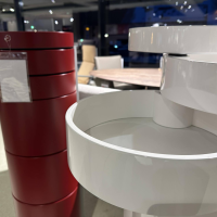 Tagliabue - Drehturm Bitte Lack Glanz Weiß Böden Und Fußgestell Weiß Mit Drehbaren Etagen - 4