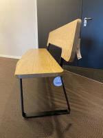 Thonet - Bank S 1095 Massivholz Esche Natur Gestell Schwarz Strukturpulver - 5