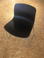 Hay - Stuhl AAC 08 Sitzschale Kunststoff Schwarz Gestell Stahl Silber - 4