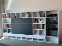 Kettnaker - Shelf unit Vita width 390 matt lacquer white Fenix black - 3