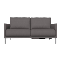 Rolf Benz - Sofabank Cara Bezug Leder 38.107 Mittel Anthrazitgrau Metallspange Glanzchrom - 5