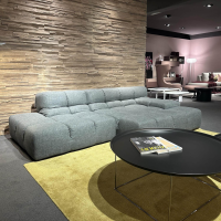 B&B Italia - Ecksofa Tufty-Time Bezug Stoff Lube Schiefer Grau Gestell Schwarz 0154N - 2