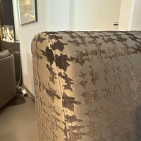 Bielefelder Werkstätten - Sitzbank Polo Dining Stoff Pisa Silber Grau Gestell Nussbaum - 2