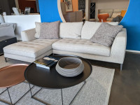 Maxalto - Corner sofa Lucrezia Soft fabric Solaris 300 Tortora Beige with 5 cushions - 8