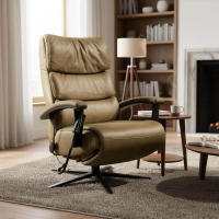 himolla - Sessel 7923 Cosyform Individual Leder Eleganza Alm Grün Sternfuß Metall Schwarz Pulverbeschichtet 3-Motorig - 6