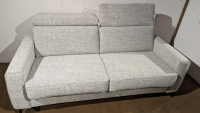 Restyl - Schlafsofa Enya Stoff 2-7074 Grau Füße Schwarz - 8