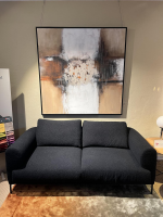 IP Design - Sofa Loop Stoff Lucie 1788-191 Schwarz Füße Metall Schwarz Matt - 5