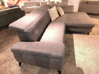 Steinpol - Ecksofa Concerto Stoff Bullus Anthrazit Füße Chrom Schwarz Inklusive Kissen - 5