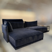 IP Design - Sofa Cube Lounge Stoff City Velvet CA7832/059 Mit Tisch Und Klappbarer Lehne - 4