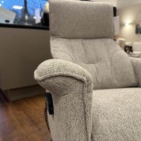 Rom - Sessel Melody 1C M Stoff Alvaro Grege Grau Gestell Stahl Mattschwarz Lackiert Mit Elektrischer Verstellung - 13