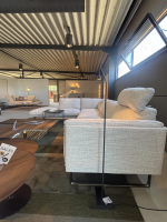 Cassina - Ecksofa Otto 8 Stoff Loira Bianco Weiß Füße Bronze Poliert - 4