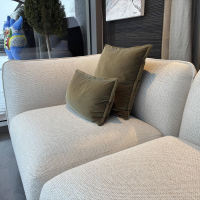 Freifrau - Sofa Mia Stoff Safire 0007 Craie Beige Inkl. Dekokissen - 6