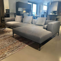 Walter Knoll - Ecksofa Jaan Living Stoff Bora 7748 Slate Grau Fuß Schwarz Matt Pulverbeschichtet Inklusive Kissen - 9