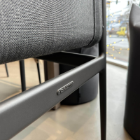 Zumsteg - Essgruppe Portofino Und Gloster 180 Platte Dekton Black Beauty Schwarz Gestell Aluminium Stuhl Textil Schwarz - 5