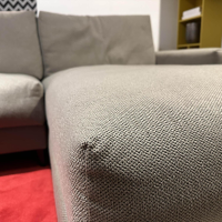 Artanova - Ecksofa Xenia Stoff U3471 Q2 Grau Taupe Füße Metall Schwarz - 4