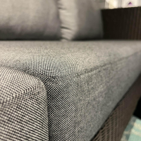 Stern - Corner sofa Fontana Outdoor wickerwork basalt grey cover silk grey frame aluminum - 5