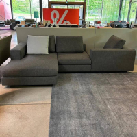 Walter Knoll - Sofa Living Landscape 755 Stoff  Lucia Farbe Moonlight Grau Grün Sockel Buche Lackiert Schwarz Inkl. Comfortkissen - 7