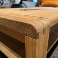 Natura - Couchtisch Cartago Soft Wildeiche Massiv Geölt Tischlerplatte Furniert Mit Korkeinlage - 2