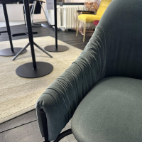 Freifrau - Armlehnstuhl Celine Low Stoff Spritz Aqua Blau Grün Gestell Metall Schattengrau Mit Kunststoffgleitern - 2