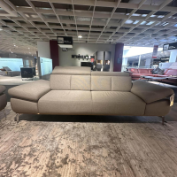 W. Schillig - Sofa 4002 Stoff W8250 Light Brown Hellbraun Sockel Eiche Füße Metall - 2