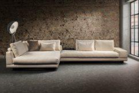 Violetta - Ecksofa Theresa Boxspring Creme Inkl. Ablage Eiche Schwarz Nackenkissen Und Vorstellkissen - 8