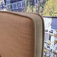 Treca Interiors - Polsterboxspringbett Adonis Stoff Portofino 012 Souris Grau Füße Metall Schwarz - 2