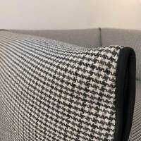 MDF Italia - Sessel Mia Stoff Hahnentritt Schwarz-Weiß-Grau - 2
