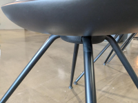 Tonon - 4er-Set Stuhl Moon Integralschaum Schwarz Füße Schwarz - 5