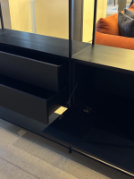 MDF Italia - Regal Minima 3.0 Holz Grau Matt Lasiert Gestell Aluminium Schwarz - 6