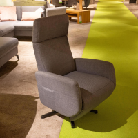 Sit & More - Polstergruppe Morris Stoff Garett Stone 20 Basic Grau Metallfuß Schwarz Matt Inklusive Kissen - 11