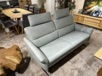 himolla - Sofa Cumurex 6270 Leder 22 Soft Nappa Jade Blau Gestell Metall Schwarz Pulverbeschichtet Inklusive Kopfstützen - 4