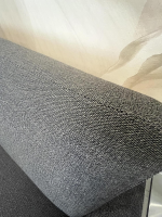 Erpo - Sofa Classic CL500 Stoff Prairie 202 88 Grau Metallkufe Chrom Hochglanz - 2