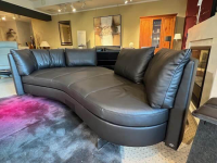 De Sede - Sofa  DS-0167/29 Leder 25 Touch 55 Espresso Braun Füße Edelstahl Poliert - 3