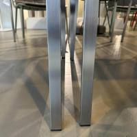 Solpuri - 6er Set Stapelsessel Jazz Bespannung Softex Gewebe Coal Schwarz Grau Gestell Edelstahl - 3