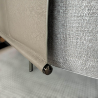 Minotti - Sofa Torii Low Schräges Sofa Stoff Dry Agento Braun-Grau Abgewinkelt Mit Ablage aus Marmor Stoff Braun-Grau Leder Grün-Braun - 4
