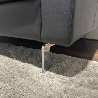 COR - 2er-Set Sofa Conseta Leder Semi 282 Basalt Anthrazit Schmalfuß Metall Verchromt Inklusive Kopfstütze - 9