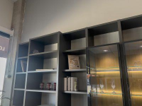 Hülsta - Wohnwand Mega-Design Schichtplatten Mit Oberflächenlackbeschichtung Grey Grau - 7