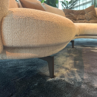 Walter Knoll - Ecksofa Maaru Stoff Safire 0007 Champagne Beige Grau Gestell Bronze Matt Pulverbeschichtet - 3