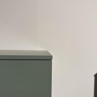 Contur - Highboard Venzone Lack 167 Onice Grün Einsatz Eiche Gestell Metall - 5