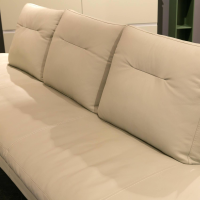 WK Wohnen - Polsterbank Mit Sessel Und 3 Stühlen Leder Toledo Perle Weiß Creme - 15