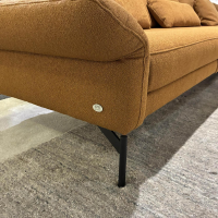 himolla - Sofa 1462 Stoff Q2Loop Chips Gelb Metallfuß Anthrazit - 6