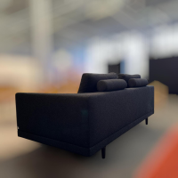 Bielefelder Werkstätten - Sofa Long Island Stoff Rhett BW1790-191 Anthrazit Fuß Esche Braun - 5