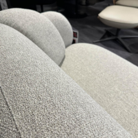 Leolux - Sofa Pulla A R16 B20 Stoff Hell Braun Füße Epoxy Charcoal Matt Schwarz - 7