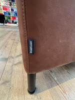 Brühl - Ecksofa Alba 55/70 Leder Taron 45 Cognac Braun Metallfüße Schwarz - 5