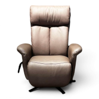 himolla - Sessel 8937 Easy Swing M Leder 24 Longlife Rustika Kokos Braun Gestell Metall Schwarz Mit Elektrischer Verstellung - 7