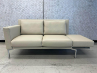 Walter Knoll - Sofa Jason 390 20 Leder Sierra Dune Beige Gestell Silber Hochglanz Verchromt inkl. Funktionsarmlehnen - 5