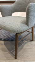 Flexform - Stuhl Alma Beige Mit Nussbaum Gestell - 6