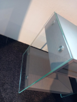 Swissflex - Nachttisch SF Eiche Anthrazit Glas Mit Schubkasten und Ablageboard - 2